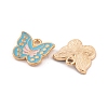 Light Gold Plated Alloy Enamel Pendants FIND-Q100-04KCG-3