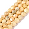 Ombre Effect Dyed Electroplate Opaque Glass Beads Strands EGLA-Q130-01A-22-1