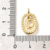 Brass Micro Pave Cubic Zirconia Pendants ZIRC-P123-01G-Q01-3