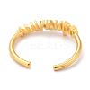 Constellation/Zodiac Sign Brass Cuff Rings RJEW-J074-05G-J-2