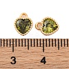 Brass Micro Pave Cubic Zirconia Charms KK-Z066-02G-3