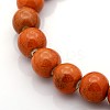 Handmade Fancy Antique Glazed Porcelain Ceramic Round Beads Strands PORC-L019-8mm-03-1