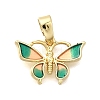 Brass Enamel Charms KK-P336-24G-02-1