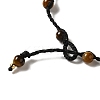 Natural Tiger Eye Braided Bead Necklacess NJEW-K258-06A-3