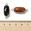 Natural Mixed Gemstone Faceted Connector Charms G-K354-01KCG-3