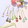 Beer Cap with Word Be Free Alloy Enamel Dangle Earrings EJEW-JE05375-4