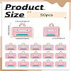 50Pcs Alloy Enamel Pendants ENAM-LP0002-01-2