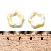 Flower Hollow Glazed Porcelain Bead Frame PORC-A034-09E-3
