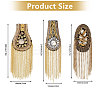 6Pcs 3 Styles Fashionable Tassel Epaulettes AJEW-GL0002-25-2