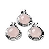 Natural Rose Quartz Pendants G-M405-06P-03-1