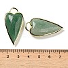 Natural Green Strawberry Quartz Pendants G-K347-01G-07-3