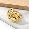 Brass Cuff Rings for Women RJEW-U041-04G-3