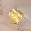 304 Stainless Steel Adjustable Cuff Rings for Women LS-RJEW-L129-06G-1