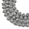Opaque Glass Beads Strands GLAA-P076-01C-04-3