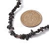 Natural Obsidian Chip Beaded Necklace NJEW-JN04616-12-3