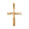 304 Stainless Steel Big Pendants STAS-U040-04G-1