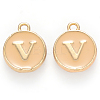 Golden Plated Alloy Enamel Charms LS-ENAM-S118-06V-1