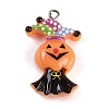 Halloween Theme Resin Pendants RESI-M046-01N-1