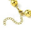 Ion Plating(IP) 304 Stainless Steel Bead Necklaces for Men Women NJEW-C053-05C-G-3