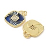Brass Micro Pave Cubic Zirconia Pendants KK-B124-04G-03-2