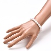 Natural Selenite Beads Stretch Bracelets BJEW-JB06620-02-3