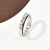 304 Stainless Steel Rhinestone Rotating Finger Rings RJEW-A074-01C-P-2