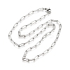 Non-Tarnish 304 Stainless Steel Paperclip Chains NJEW-G340-09P-3