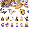  24Pcs 12 Style Halloween Theme Alloy Enamel Pendants ENAM-TA0001-51-9