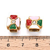 Ion Plating(IP) 304 Stainless Steel European Enamel Beads STAS-N114-22G-3