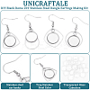 DIY Blank Dome 201 Stainless Steel Dangle Earrings Making Kit STAS-UN0057-23-5