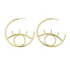 Rack Plating Brass Hollow Eye Stud Earrings EJEW-F315-03G-03-1