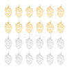 12Pcs 2 Colors 201 Stainless Steel Pendants STAS-UN0052-24-1