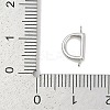 304 Stainless Steel Letter Connector Charms STAS-M108-01P-04-3