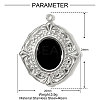304 Stainless Steel Acrylic Pendants STAS-OY001-41P-2