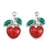 304 Stainless Steel Enamel Pendants STAS-Z166-23B-P-1
