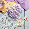 1 Set Birthday Cake PET Hollow Out Drawing Painting Stencils DIY-GL0004-111-4