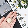 12Pcs 2 Colors Rack Plating Brass Micro Pave Clear Cubic Zirconia Beads ZIRC-NB0001-84-2
