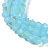 Imitation Jade Electroplate Glass Beads Strands EGLA-A039-J4mm-L03-3