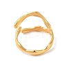 Ion Plating(IP) 304 Stainless Steel Cuff Finger Ring RJEW-E063-32G-3