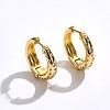 Brass Micro Pave Cubic Zirconia Hoop Earring EJEW-BB66970-4