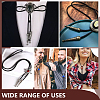 18Pcs 9 Colors Zinc Alloy Cord Ends FIND-GA0008-01-5
