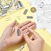 DIY Rectangle Dangle Earring Making Kits DIY-FS0009-20-8
