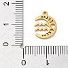 Real 18K Gold Plated 304 Stainless Steel Pendants STAS-R003-02G-03-3