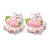 Cat Theme Opaque Resin Cabochons CRES-Z010-01D-1