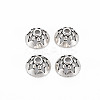 Tibetan Style Alloy Bead Caps TIBEP-T006-13AS-1