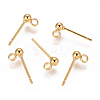 304 Stainless Steel Stud Earring Findings STAS-F227-18B-G01-1