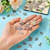 60Pcs 10 Styles Tibetan Style Alloy Connector Charms FIND-TA0003-67-5