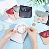 8Pcs 4 Colors PU Leather Jewelry Envelope Pouches Gift Bags with Snap Button and Clear Window ABAG-GA0001-32A-3