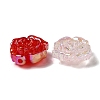Transparent & Crackle Acrylic Beads MACR-G064-04-2