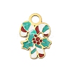 Christmas 304 Stainless Steel Enamel Charms LS-STAS-I356-02G-06-1